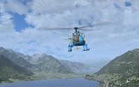 SECOND PLACE Andy Larkins - Helicoptering around the Swiss valleys.