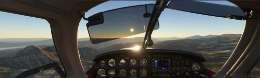 Greg Jones - Monday night sunset flight in the Piper Archer