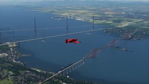 Neil Hartley - January event passing the Forth Bridges