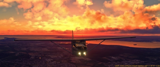 Norm Richards - Firey Sunset over Sandown